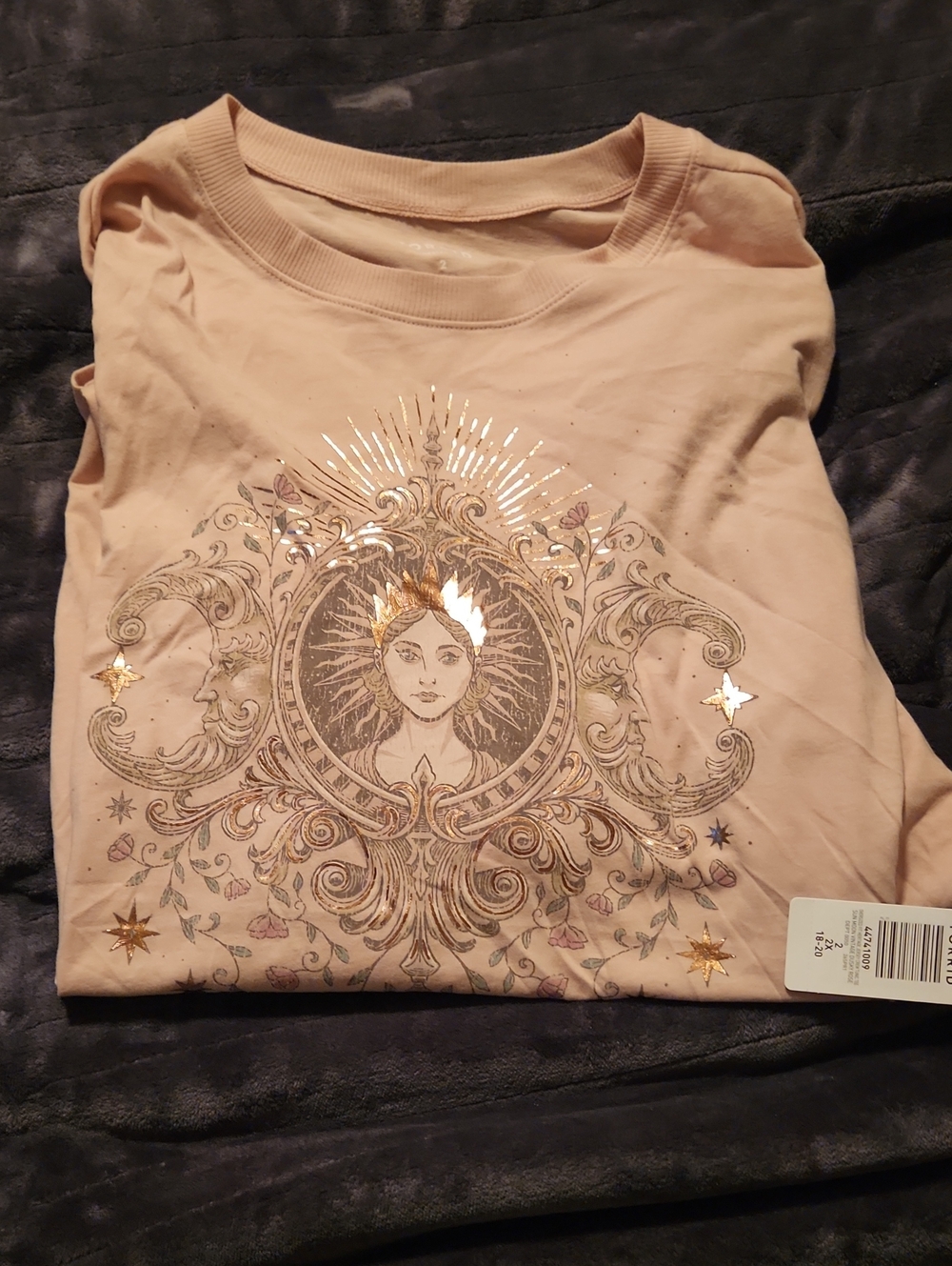 torrid Cream Graphic Sun & Moon Short Sleeve Tee